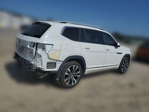 2021 Volkswagen Atlas SEL Premium R-Line with rear-end collision damage at salvage auction